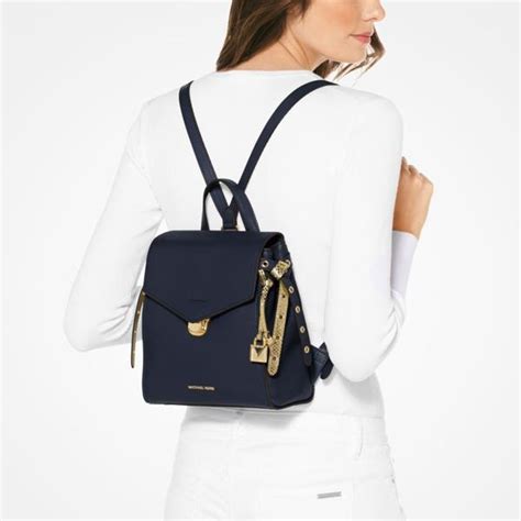 nwt michael kors bristol small leather black backpack bag|Michael Kors.